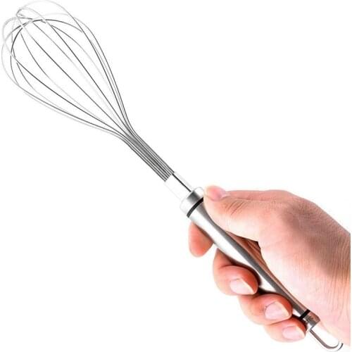 Stainless Steel Egg Whisk Manual Balloon Whisk Wire Whisk for Kitchen Butter Mixer Hand Whisk Mixer Egg Tools Cooking Coxeer