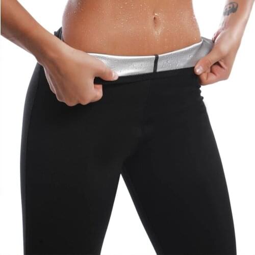 Upgrade Women Body Shaper Pants Hot Sweat Sauna Effect Slimming Pants Fitness Shorts Shapewear Workout Gym Leggings Plus Size