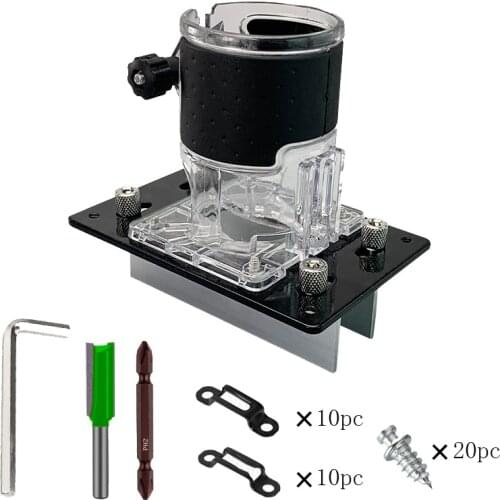 Trimming Machine Base Woodworking Trimming Machine Trimming Machine Dust Cover Milling Slotted Base Set Connector DIY Tools