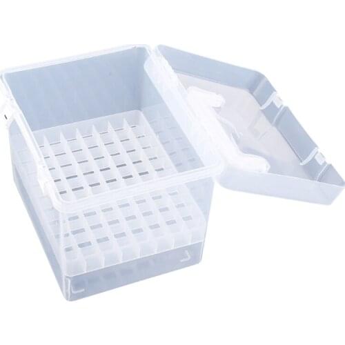 80 Slot Plastic Carrying Marker Case Holder Storage Organizer Box for Paint Sketch Markers-Fits for Markers Pen from 15mm to 18