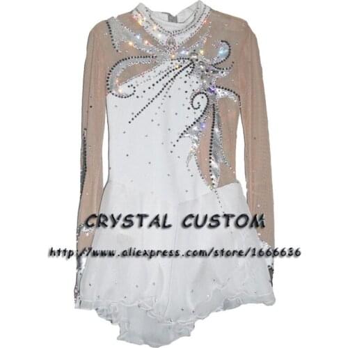 Custom Adult Figure Ice Skating Dresses With Spandex Graceful New Brand Figure Skating Dress For Competition DR2736