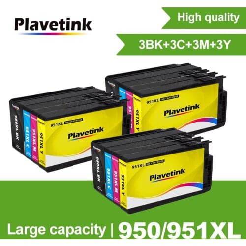 Plavetink Replacement For HP 950 951 XL 950XL 951XL Ink Cartridge Full Ink For HP Officejet Pro 8100 8600 8610 8620 8625 Printer