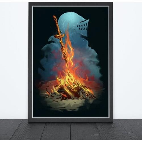 Dark Souls Video Game Canvas Poster Home Wall Painting Decoration (No Frame)
