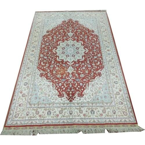 Seeykeep™ 5.5x8ft Rectangle Pure Silk Handknotted Oriental Rug-SK3036053