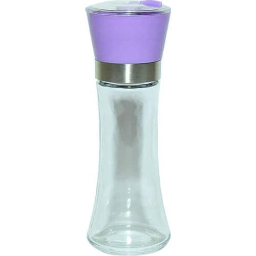 Salt Pepper Glass Grinder Purple
