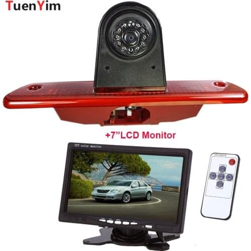 Brake Light Rear View Camera For Citroen Jumpy/Peugeot Expert/ Toyota Proace 2007 - 2016 With 7Inch LCD Monitor 2In1 Parking Kit
