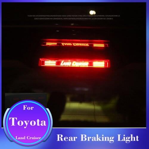 For Toyota Land Cruiser 2008-2020 Modified High Brake Light LC200 Rear Windshield Warning Light White/Blue Light Accessories