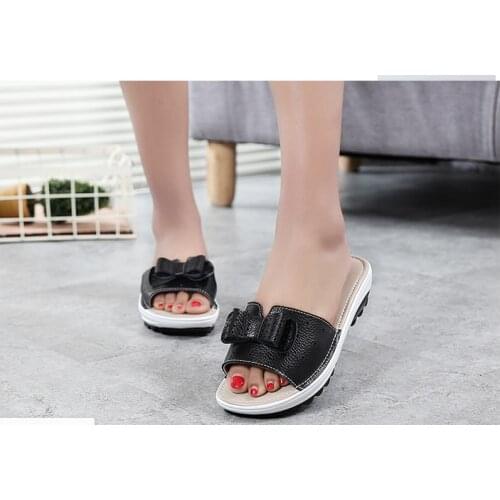 Womens Spring summer new casual sandals wedge slippers platform heel shoes