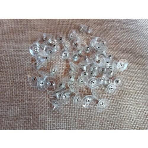 100pcs Rubber Earring Backs Stoppers Earnuts Stud Earring Stopper Back Plugs Ear Plugging/blocked DIY Jewelry Accessories