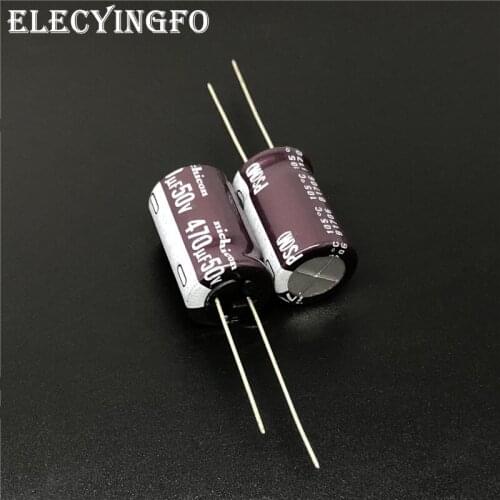 5pcs/50pcs 470uF 50V NICHICON PS Series 12.5x20mm Low Impedance 50V470uF Aluminum Electrolytic capacitor