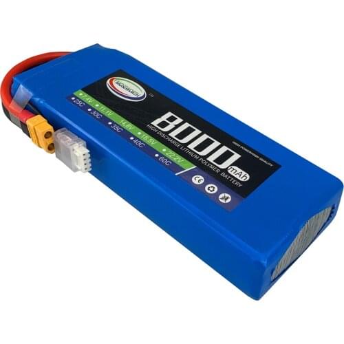4S 14.8V 8000mAh 30C 40C 60C RC Aircraft LiPo Battery Batteries NEW Fo Car Quadcopter Helicopter Airplane Boat Drone Helicopter