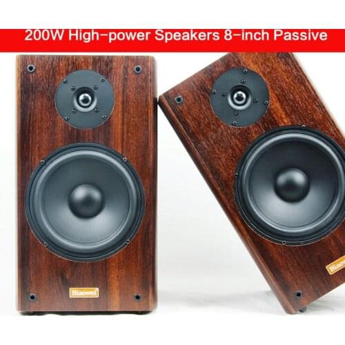 200W 8-inch High-power Bookshelf Speakers Passive Hifi Audio Home Theater K Song High-fidelity Speakers Fever Front Speakers DIY