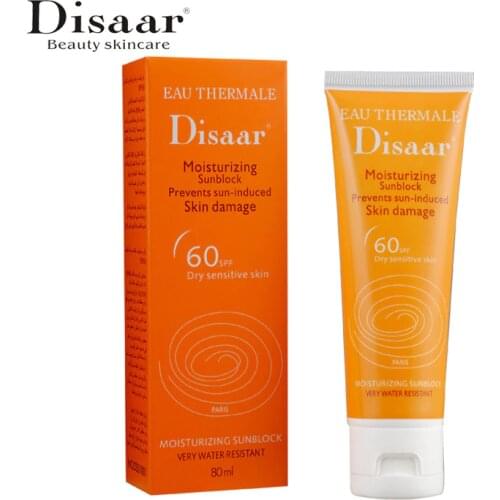 Dissar 80g/ml New Product Containment Sunscreen SPF60 Remove Tan Uv Resistance Moisturizing Sunblock Prevents Sun-Induced
