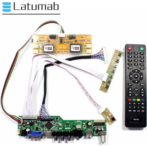 Latumab Board Kit for M190A1-L0A / M190A1-L0B / M190A1-L0C LCD LED 19" Screen Controller Driver Board 1440×900 TV+HDMI+VGA+USB