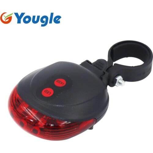 Red Tail light Cycling Safety warning Bicycle Rear Lamp Bike Laser Tail bike Light Bicicleta Caution