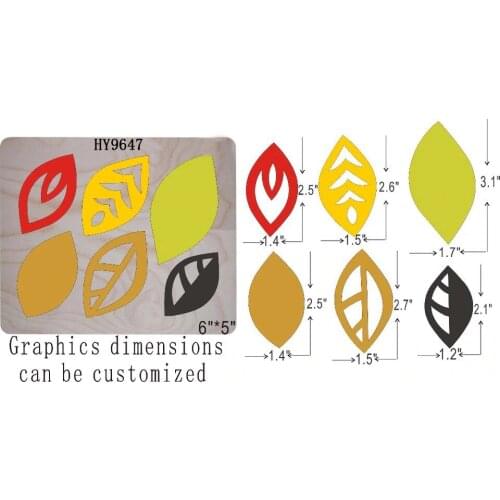 Leaves earrings cutting dies 2019 new die cut &wooden dies Suitable for common die cutting machines on the market