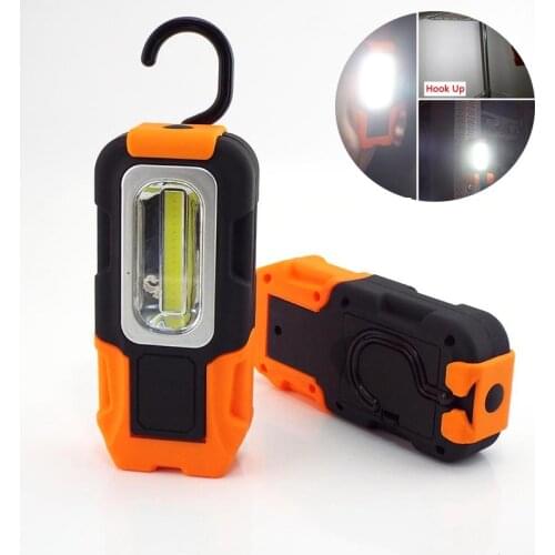 Mini Multifunction hand COB LED Flashlight Hiking work flash light Hook night light camping Torch Lamp For Car repair camping
