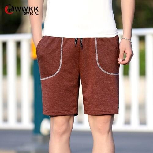 WWKK Mens Shorts Casual Solid color Shorts Men Drawstring male 2020 Streetwear Summer Fashion Men Shorts polyester Beach