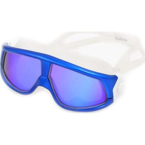 Silicone Swimming Goggles Comfortable Large Frame Swim Glasses Men Women Electroplating Anti-Fog UV Swim Waterproof Eyeglass