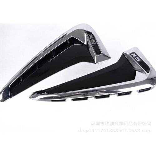 Fit For 2014-2017 BMW X5 Acessories 2 colors ABS Car Front Fender Decoration Side Air Vent Nozzle Car-styling Car Covers 2 Pcs