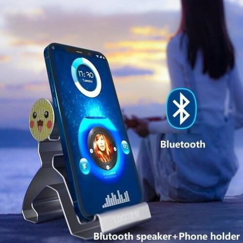 Portable Speaker Bluetooth Outdoor Wireless Music Speaker Subwoofer Sports Stereo Sound Mini Speaker Bluetooth Phone Holder