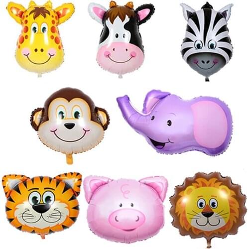 Party toy balloon large cartoon animal head tiger balloon children birthday toy party decoration balloon wholesale
