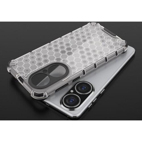 Shockproof Case For Huawei P50 P40 P30 Pro Honeycomb Design Armor Bumper Cover For Huawei Nova 7 Se Protective Shell Coque Case