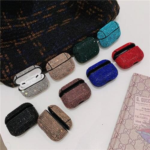 Luxury 3D Bling Diamonds Hard Case for Apple Airpods Pro 3 Protective Wireless Bluetooth Earphone Accessories Cover Charging box