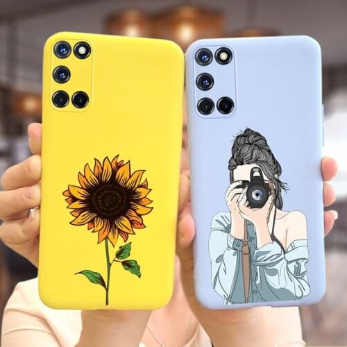 Silicone Case For Oppo A52 A72 A92 Case Soft Slim Colorful Painted Cover For Oppo A92 A72 A 52 A 72 A92 OppoA52 OppoA92 Capa Bag