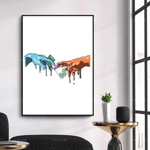 Nordic Abstract Graffiti Greek Weed Wall Art Posters Prints Canvas Painting Modular Picture Living Room Decoration Home Cuadros