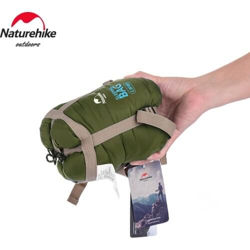 Naturehike Camping Sleeping Bag LW180 Envelope Portable Outdoor Hiking Ultralight Waterproof Backpacking Cotton Sleeping Bag