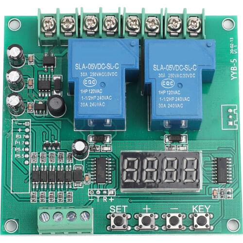 12v 24v LED Digital Time Delay Relay YYB-5 Motor Forward / Reverse Control Board Two Relay Delay Motor Timing Cycle Module