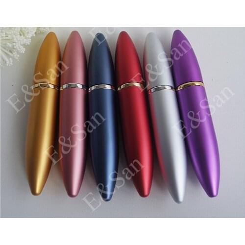 Whoesale L43-6ML Tip Tube Aluminum Perfume Portable Lipstick Tube Bottle Glass Empty Bottle