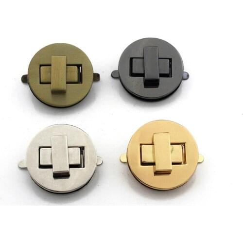 1pcs Metal Bag Turn Lock Twist Lock Clasp for Leather Craft Women Bag Handbag Shoulder Bag Purse DIY Hardware Accessories 35mm