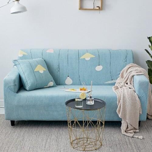 Cartoon Flower Sofa Towel Furniture Protector Spandex Stretch Sofa-slipcovers Tight Wrap All-inclusive Corner Sofa Cover 1pcs