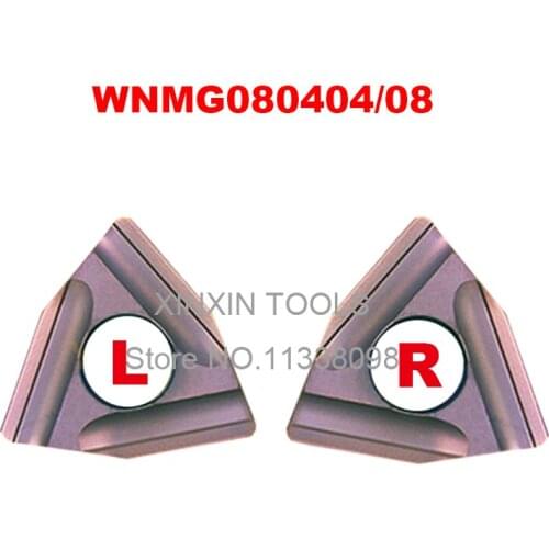 10Pcs Peach shaped stainless steel blade WNMG080404R-S/WNMG080404L-S/WNMG080408R-S/L-S machine roughing use blades