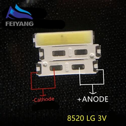 1000PCS FOR LG SMD 8520 LED Innotek LED LED Backlight 0.5W 8520 3V Cool white 50-55LM TV Application