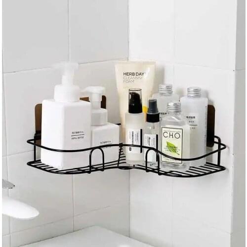 Safety material punch-free triangular storage rack waterproof moisture-proof bathroom kitchen can be used home life good things