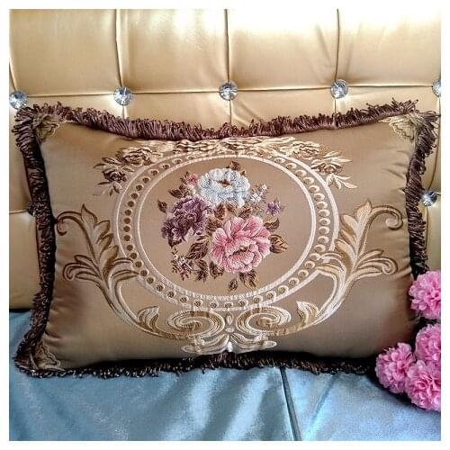 Fyjafon Pillowcase Jacquard Pillow Case 48*68 European Pillowcases Invisible zipper Decorative Hotel Living room Pillow Cases