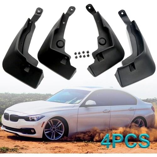 4pcs Black Plastic Mud Flaps Mudguard Fenders Splash Guard For Toyota RAV4 2019-2021