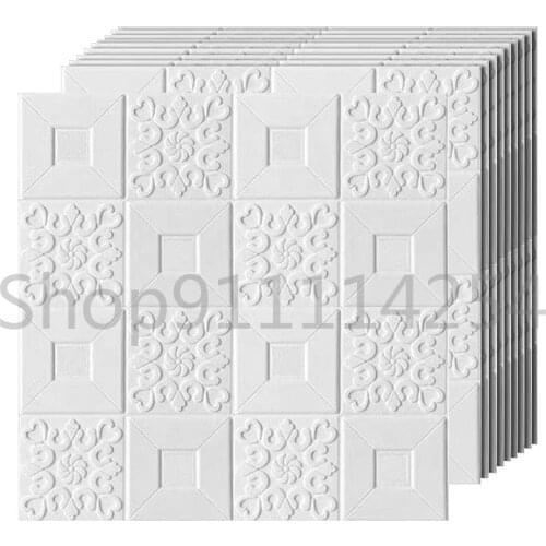 3D Wallpaper Decoration Sticker 10pcs Special Thicken Waterproof Self-adhesive Wall Sticker for Kitchen Bedroom TV Backdrop