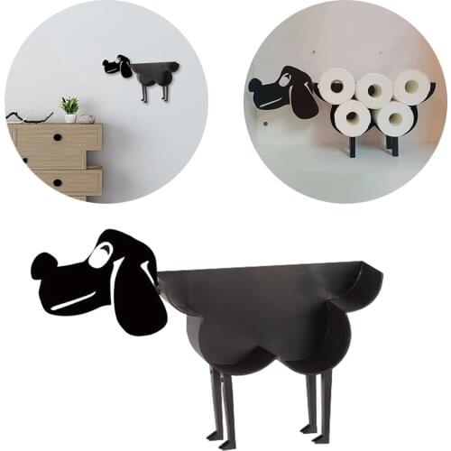 Toilet Paper Roll Holder Metal Roll Storage Stand Organizer Bath Room Decor