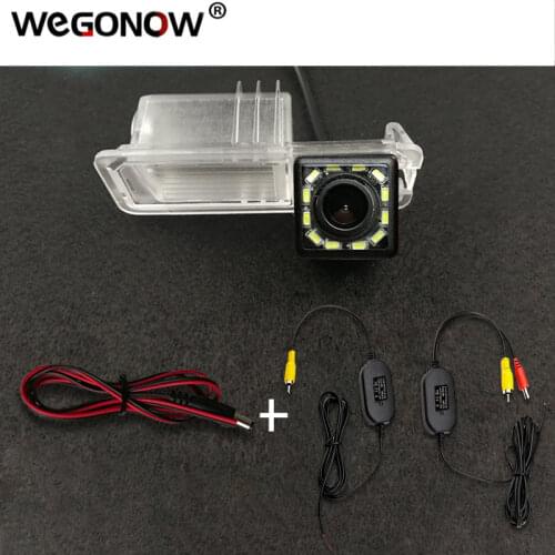 For VW Polo V (6R) Golf 6 VI Passat CC Magotan HD Wireless Car CCD Rear Camera Fisheye 8 12 led dynamic Night Vision waterproof