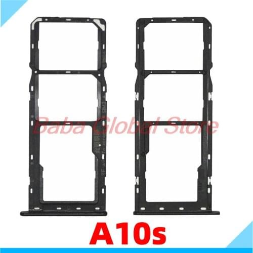 Dual Sim Card Tray SD Reader Holder For Samsung Galaxy A10S A107 SIM Card Tray Slot Holder