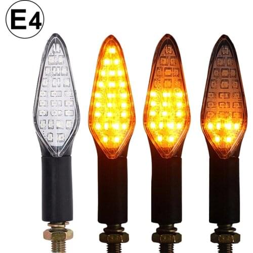 EMark Motorcycle Turn Signals E4 Motorcycle Light 20LED Approved Motorcycle Flasher Built Relay Turn Signal Indicator Waterproof