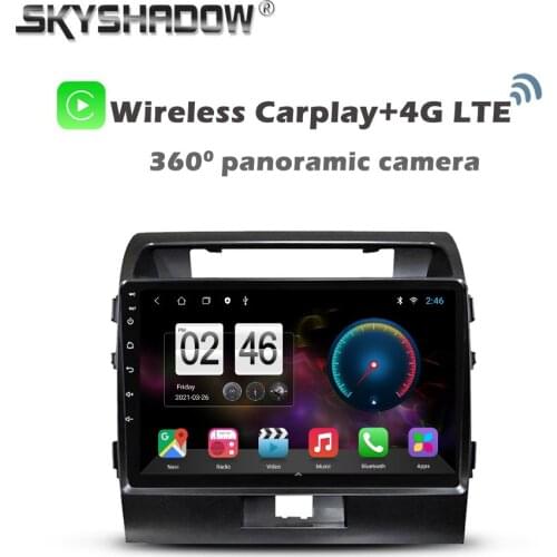 360 Panoramic Camera 6GB+128GB Android 10.0 Car DVD Player GPS WIFI Bluetooth RDS Radio For TOYOTA LAND CRUCER LC200 2006-2015