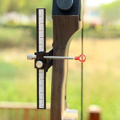 Archery Recurve Bow Stainless Steel Bow Sight for Slingshot Hunting Target Shooting Games Accessories Bow Sight