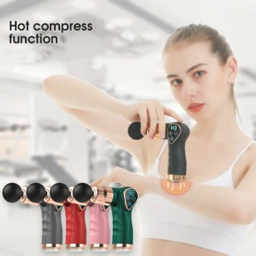 32 Speed Adjustable Muscle Massager 4 Massage Heads With Ultra Quiet Massage Device For Fatigue Recovery