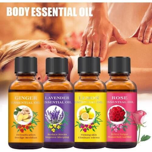 Natural Plant Essential Oils Relax for Scrape Therapy SPA Massage Oil Improve Sleep Nourishing Firming Skin Care Body Oil 30ml