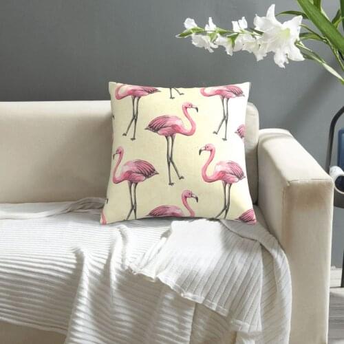 Pink Flamingos Pattern pillowcase printed cushion cover sofa waist pillow pillow cover